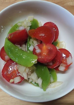 ミニトマトの春のマリネ-レシピのメイン写真
