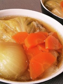 ◆新玉ねぎとロールキャベツの和風ポトフ◆-レシピのメイン写真