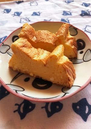 カッテージチーズでスフレチーズケーキ-レシピのメイン写真