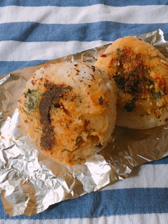 大葉味噌の焦がし焼きおにぎり-レシピのメイン写真