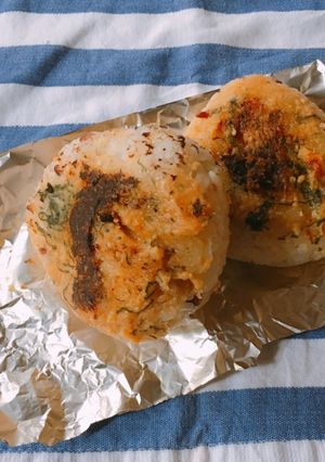 大葉味噌の焦がし焼きおにぎり-レシピのメイン写真