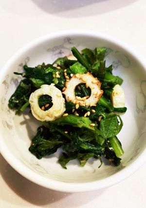 春菊・竹輪・青紫蘇の胡麻和え-レシピのメイン写真