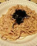 たらこと柚子胡椒のとろろパスタ