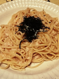 たらこと柚子胡椒のとろろパスタ-レシピのメイン写真