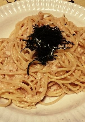 たらこと柚子胡椒のとろろパスタ-レシピのメイン写真
