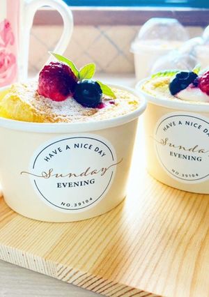 紙コップで♡しっとり豆乳カップシフォン-レシピのメイン写真