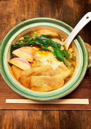 コスパ即席鍋焼きうどん-レシピのメイン写真