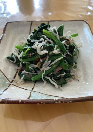 ほうれん草とじゃこのおひたし-レシピのメイン写真
