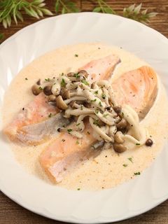 レンジで簡単!銀鮭のクリーム煮-レシピのメイン写真