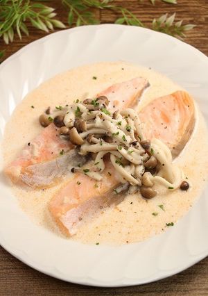 レンジで簡単！銀鮭のクリーム煮-レシピのメイン写真