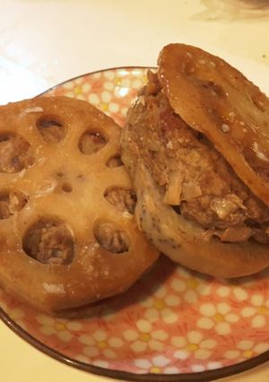 ポン酢でさっぱり れんこんバーグ-レシピのメイン写真
