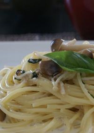 明太子とキノコのクリームパスタ-レシピのメイン写真