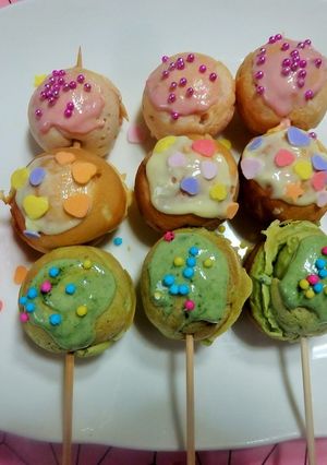 ひな祭り♪花見♪に三色団子風ホットケーキ-レシピのメイン写真