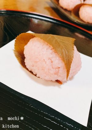 道明寺粉で♡桜餅-レシピのメイン写真