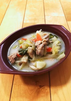 鶏ももちゃんぽん風スープ♪極ウマ♪-レシピのメイン写真