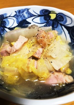 簡単水いらず！白菜のコンソメ煮-レシピのメイン写真