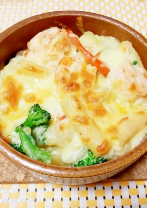 海老とブロッコリーのマカロニグラタン-レシピのメイン写真