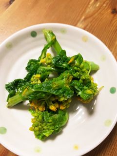 超簡単菜の花のおひたし-レシピのメイン写真