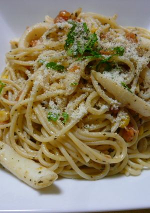 トマトとイカのペペロンチーニ-レシピのメイン写真