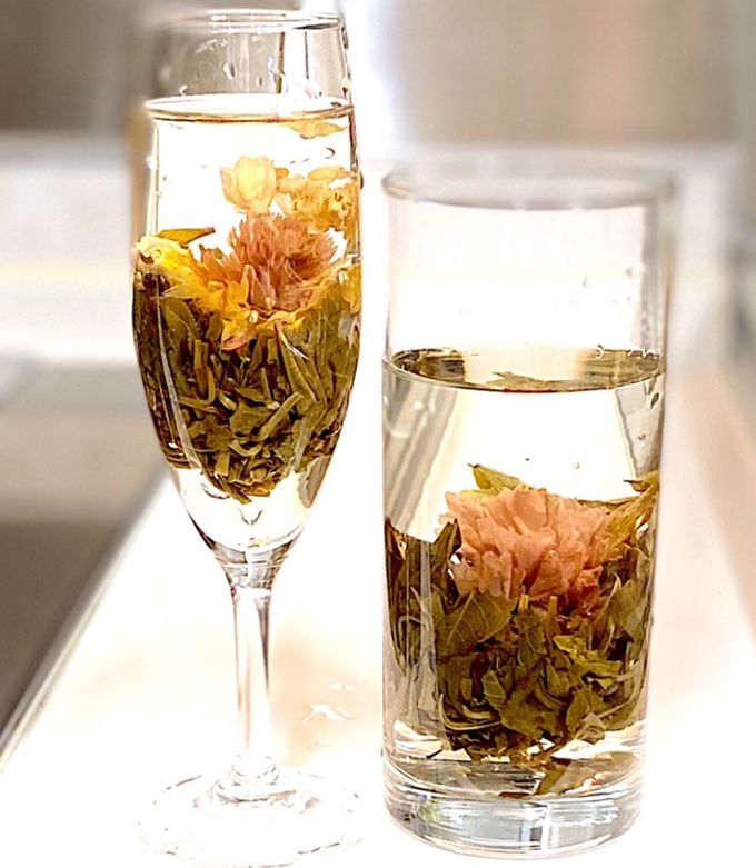 飲み終わった工芸茶を水中花で楽しむ by かっちゃん杉 【クックパッド