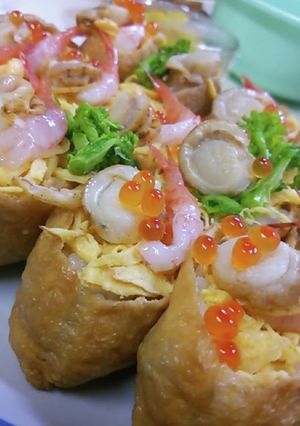 華やか海鮮おいなりさん-レシピのメイン写真