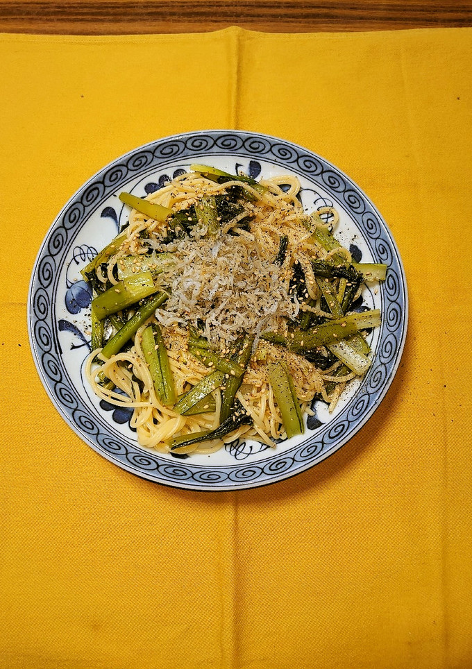 ヨウサマの減塩小松菜としらすのパスタ-レシピのメイン写真