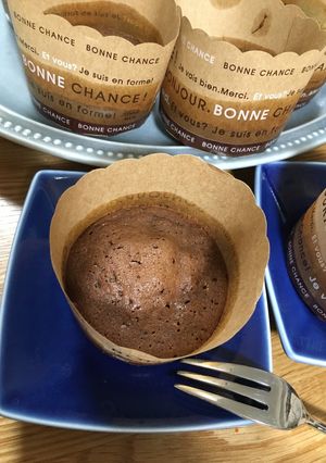 チョコ☆受験生の夜食にフォンダンショコラ-レシピのメイン写真