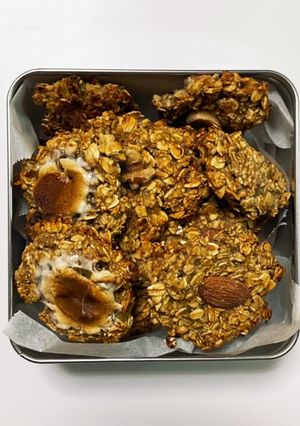 ヘルシーなinバナナオートミールクッキー-レシピのメイン写真