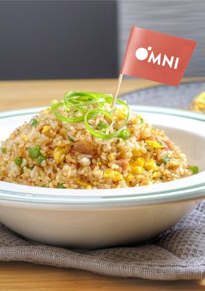 OMNIミンチとキノコのチャーハン-レシピのメイン写真