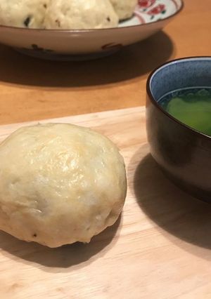 HMで☆ミニ黒胡麻あんまん-レシピのメイン写真