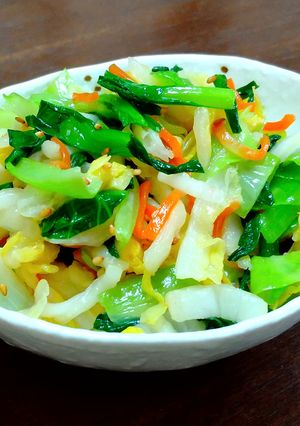 不思議、野菜炒めのような中華和え物！-レシピのメイン写真