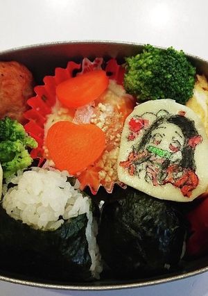 禰豆子とイーブイのお弁当-レシピのメイン写真