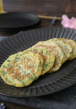 定番！にらのお焼き-レシピのメイン写真