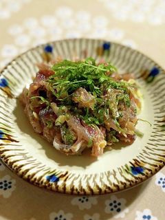 あじのなめろう風和え物-レシピのメイン写真