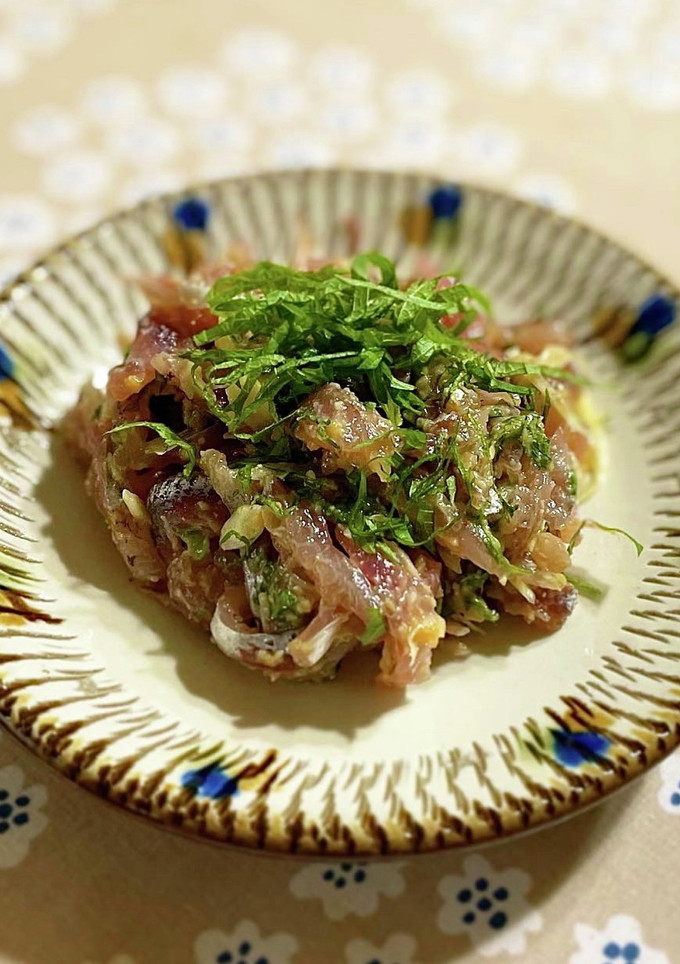 あじのなめろう風和え物-レシピのメイン写真