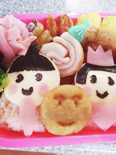 ひな祭り幼稚園弁当-レシピのメイン写真