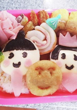 ひな祭り幼稚園弁当-レシピのメイン写真