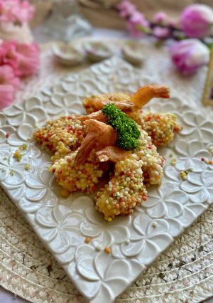 カラフルぶぶあられのエビフライ-レシピのメイン写真