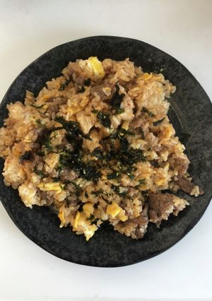 焼肉チャーハン♪withジャバン海苔-レシピのメイン写真