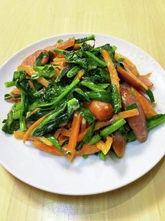 ほうれん草のマヨニラ炒め-レシピのメイン写真