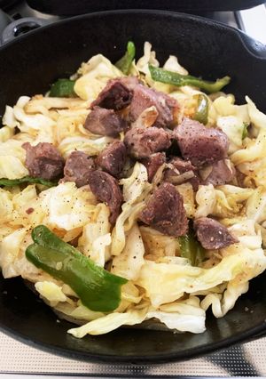 風味が命！砂肝のレモン塩ダレ炒め-レシピのメイン写真