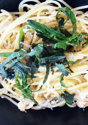 簡単!大葉のオイルパスタ!-レシピのメイン写真