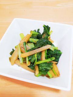 小松菜とじゃがいもの醤油炒め-レシピのメイン写真