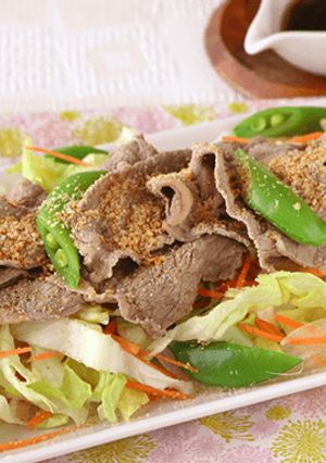 春野菜と牛肉のしゃぶしゃぶサラダ-レシピのメイン写真