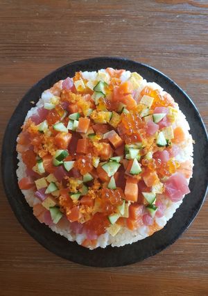 お節句にお寿司のケーキ-レシピのメイン写真