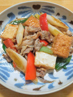 家常豆腐◎厚揚げと豚こま肉の中華炒め-レシピのメイン写真