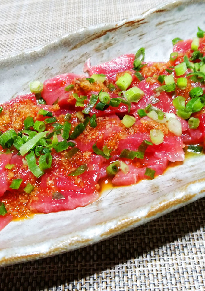 マグロのたたき風-レシピのメイン写真
