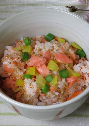 鮭ご飯-レシピのメイン写真