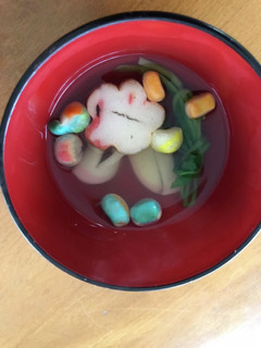 ひな祭り 三つ葉と麩のお吸い物-レシピのメイン写真