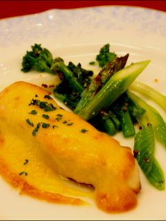 桜鯛のマヨ焼き~春野菜の温サラダ添え~-レシピのメイン写真